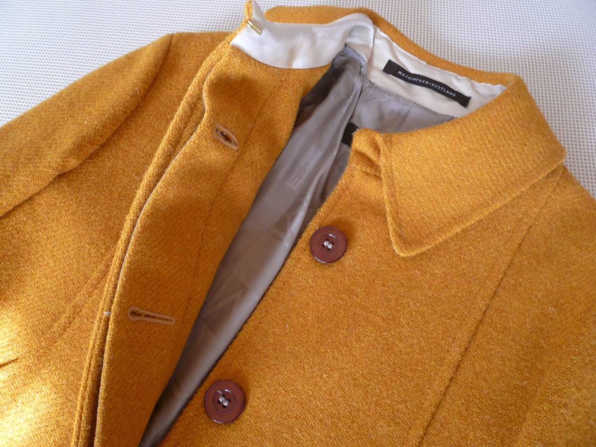  half-price and downward Deuxieme Classe buy Macintosh coat DEUXIEME CLASSE mustard yellow yellow color unused 