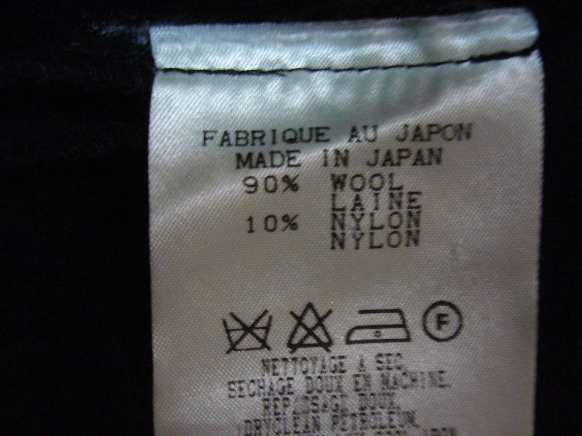 16 -77♂♀：ATSURO TAYAMA　アツロウタヤマ　デザインピーコート　男女 日本製　色.黒 デザイナー　Ys　AT　アウター　ウインター　_画像3