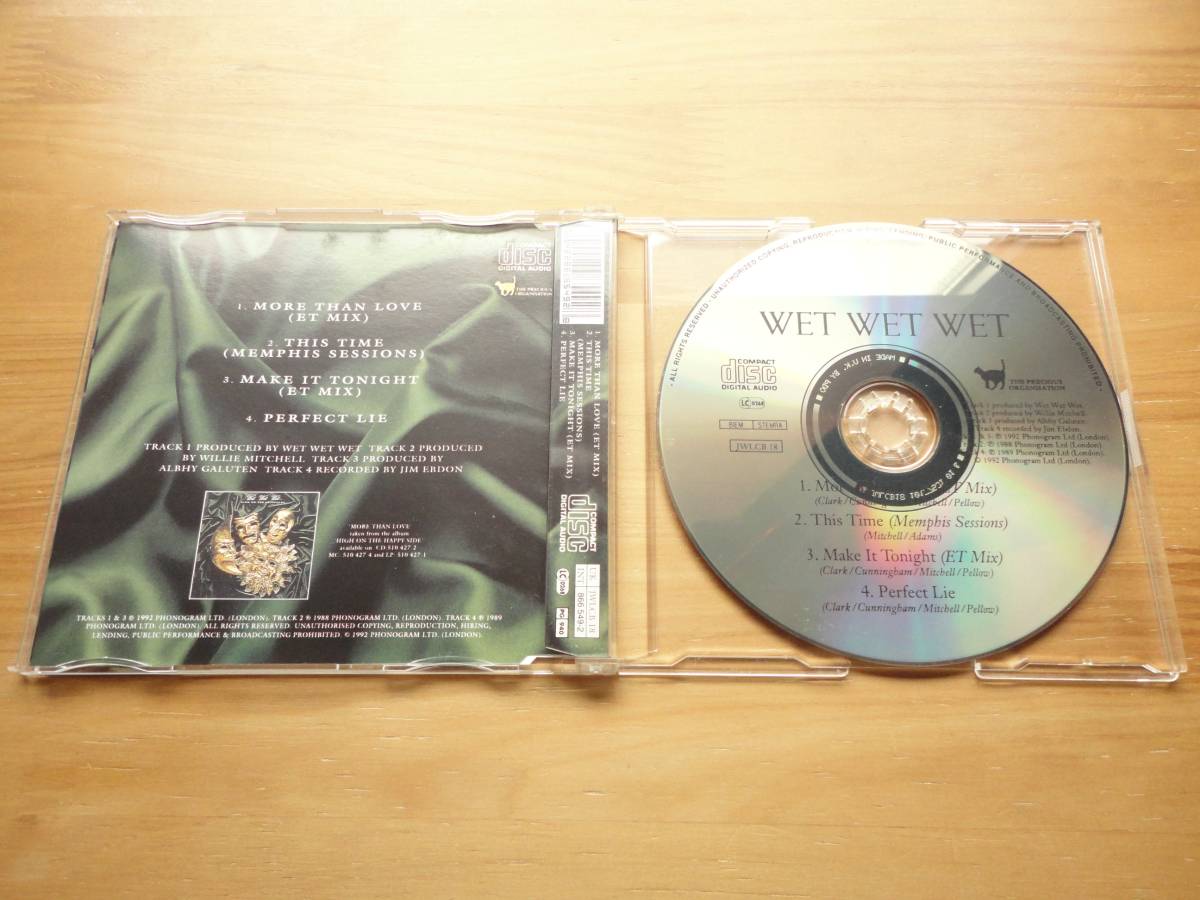 *CD одиночный WET WET WET SWEET SURRENDER (EXTENDED VERSION) запад . запись + MORE THAN LOVE UK запись частное лицо место магазин прекрасный товар *3 пункт покупка Yupack бесплатная доставка 