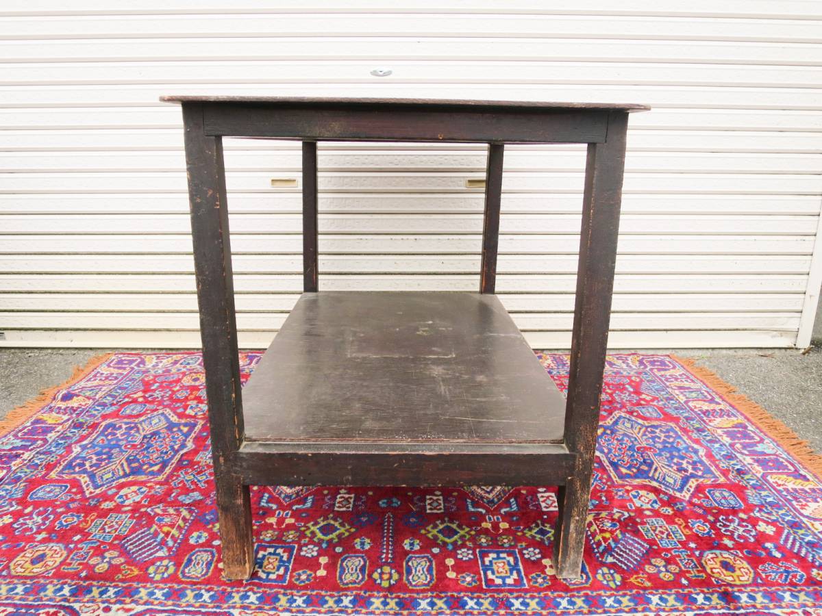  Vintage 20\'s дерево стол стол античный стол верстак flat шт. дисплей магазин инвентарь садовая мебель посадочная машина гараж 
