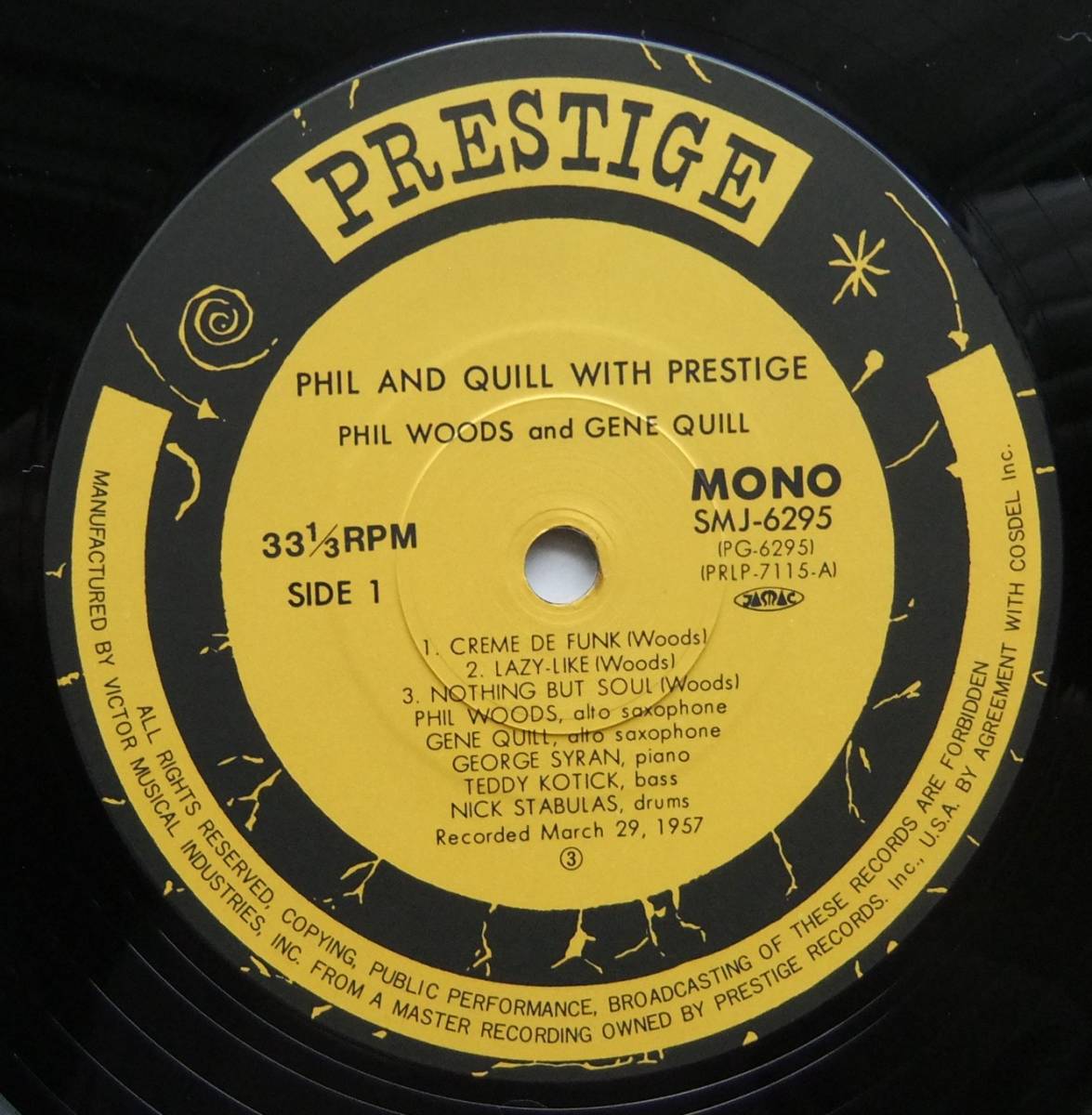 ◆ PHIL WOODS / Phil & Quill With Prestige ◆ Prestige SMJ-6295 ◆_画像3