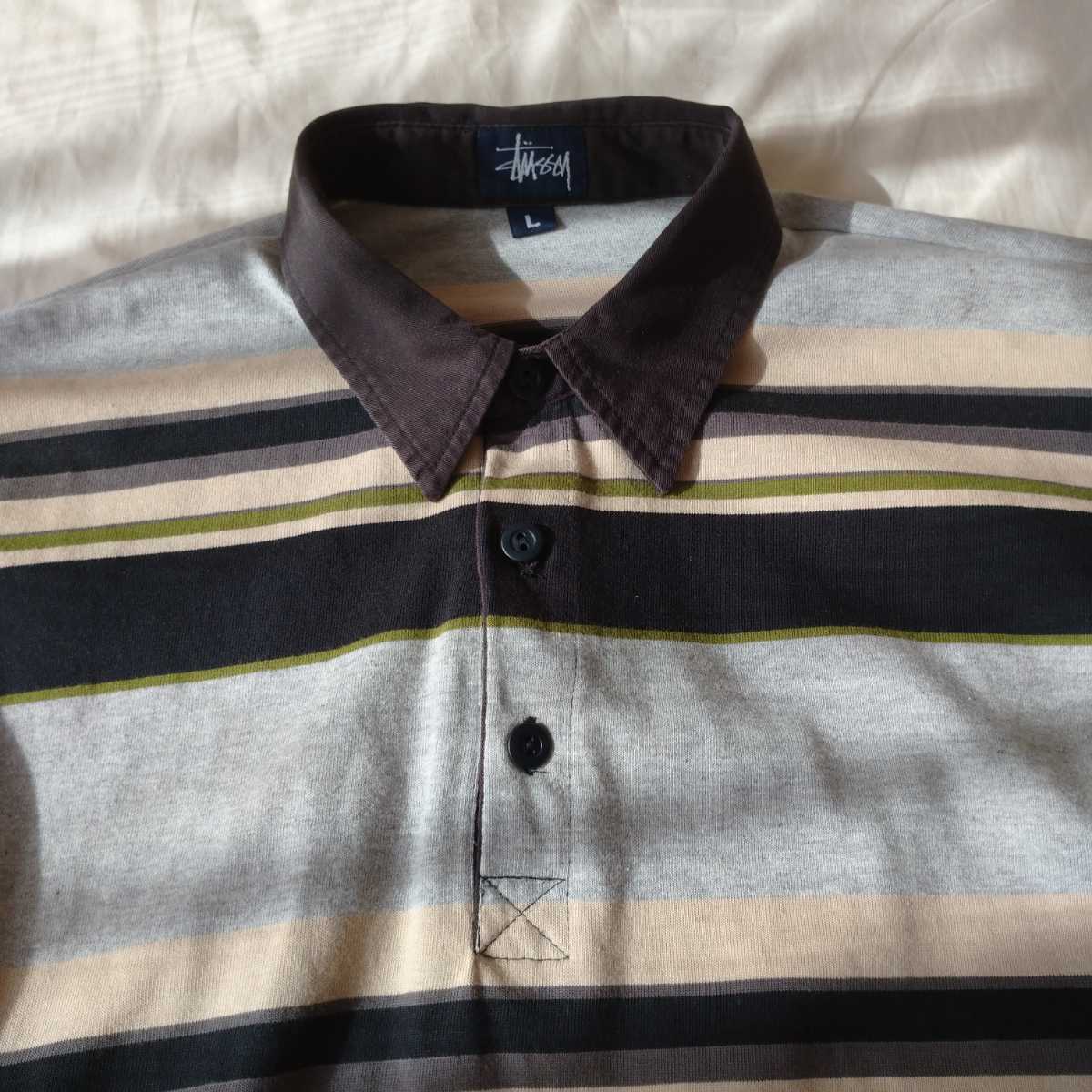 USA製 old STUSSY ラガーシャツ 検ボーダーTシャツ オールド USA製 old STUSSY ラガーシャツ 検ボーダーTシャツ オールド