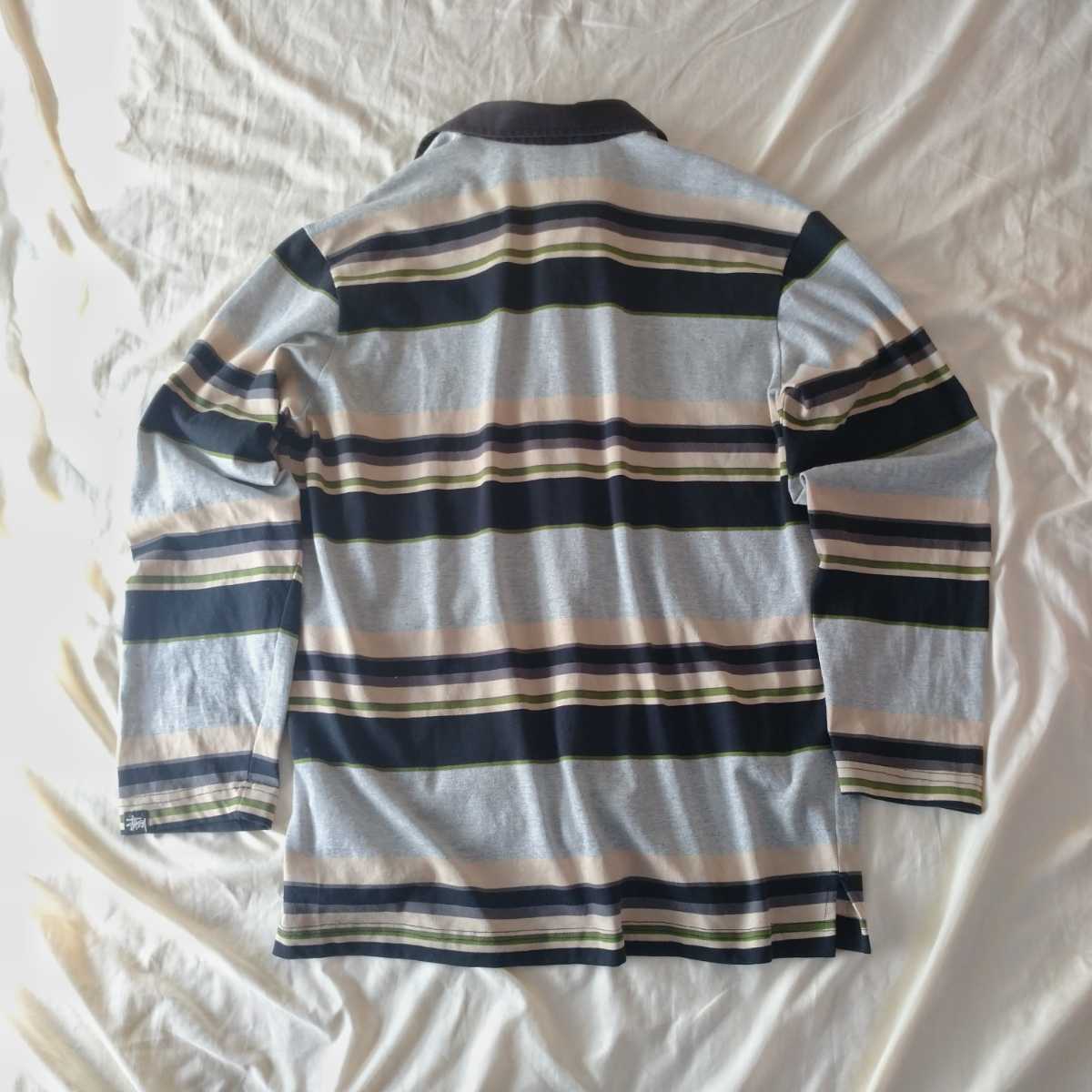 USA製 old STUSSY ラガーシャツ 検ボーダーTシャツ オールド USA製 old STUSSY ラガーシャツ 検ボーダーTシャツ オールド