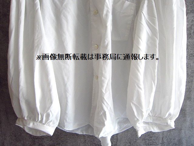コムコム バルーン袖丸襟ブラウス-
