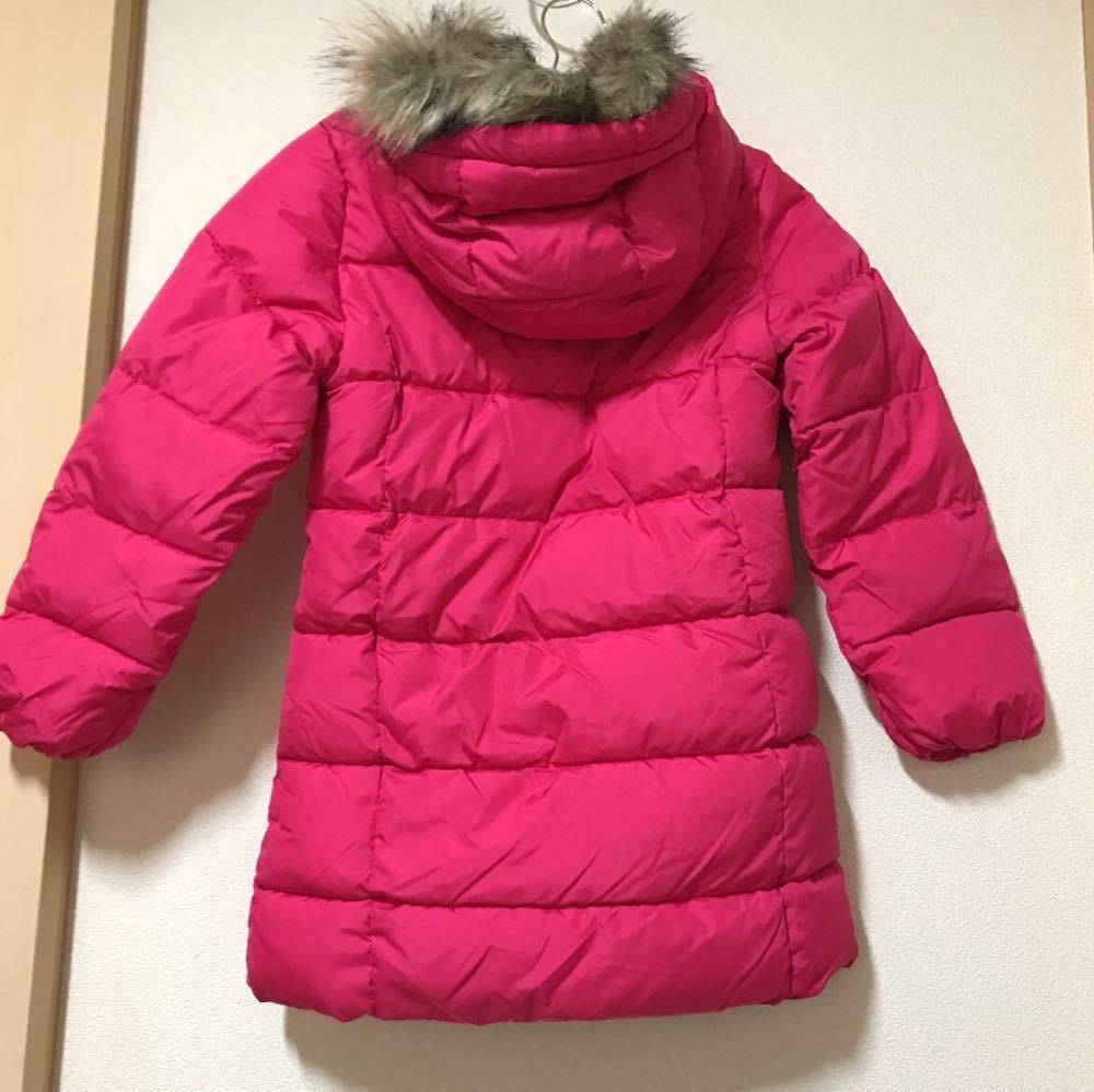  new goods 7900 jpy Gap GAP down jacket 120 pink girl down coat with a hood . tag attaching Christmas present child outer 