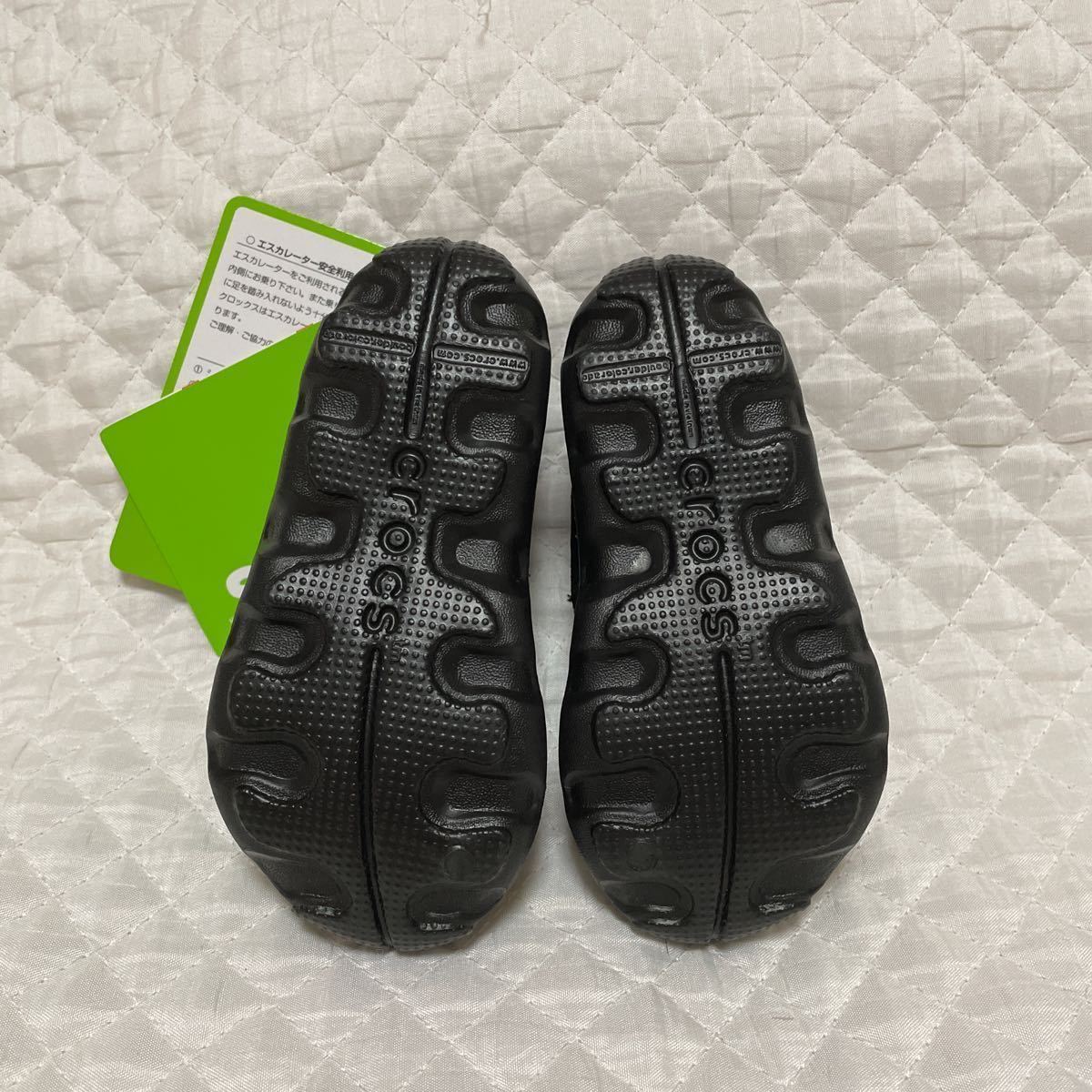  new goods 3740 jpy Crocs baby shoes 14cm black black unused tag attaching child care . child care place kindergarten girl man First shoes 