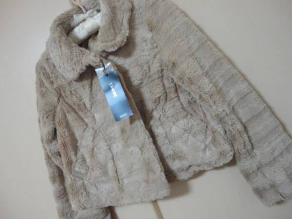  new goods 5985 jpy wing INGNI fur Short jacket tag attaching unused tops outer beige Point .. coupon use 