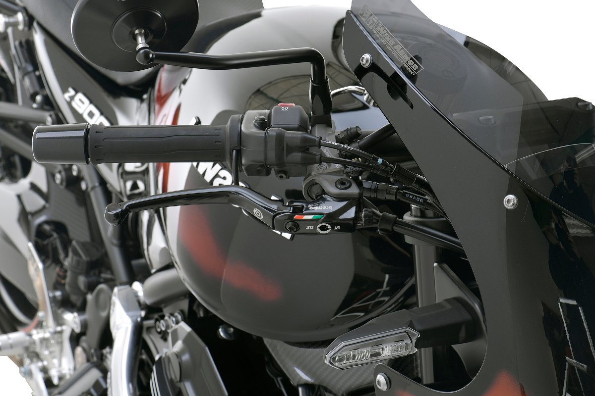 スウェッジラインプロ フロントホースキット トライピース KAWASAKI Z900RS CAFE 18-20 Brembo ステンレス/ステンレスブラック