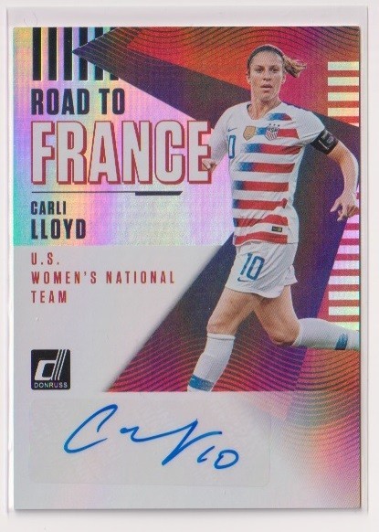 2018-19 Donruss Soccer Carli Lloyd Road To France Autograph card_画像1