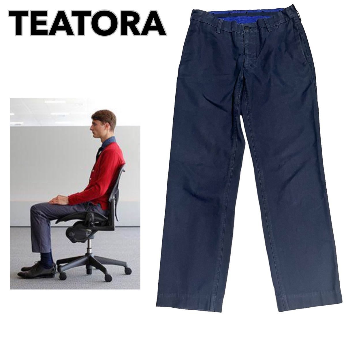 TEATORA Work Chair Pants テアトラ ワークチェアパンツ 44 メンズ ネイビー