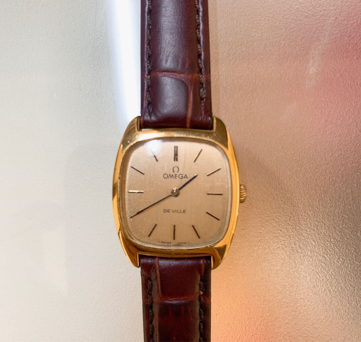 OMEGA レディース 腕時計 de ville アナログ アンティーク 手巻き 金色