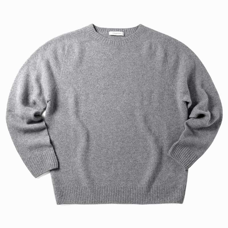 Cruciani クルチアーニ ウールカシミヤ ミドルゲージクルーネックニット-