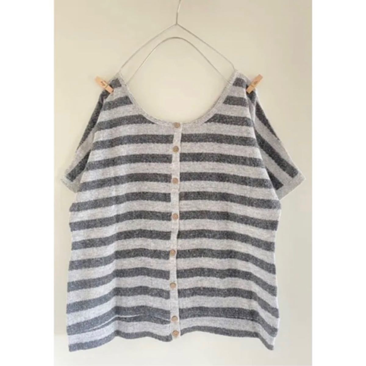 Final Decision カーディガン チュニック grey-stripe|PayPayフリマ トップス タンクトップ インナートップス レース付 final decision