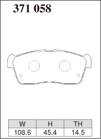 ディクセル ブレーキパッド コペン LA400K ESタイプ フロント左右セット 371058 DIXCEL ブレーキパット_画像2