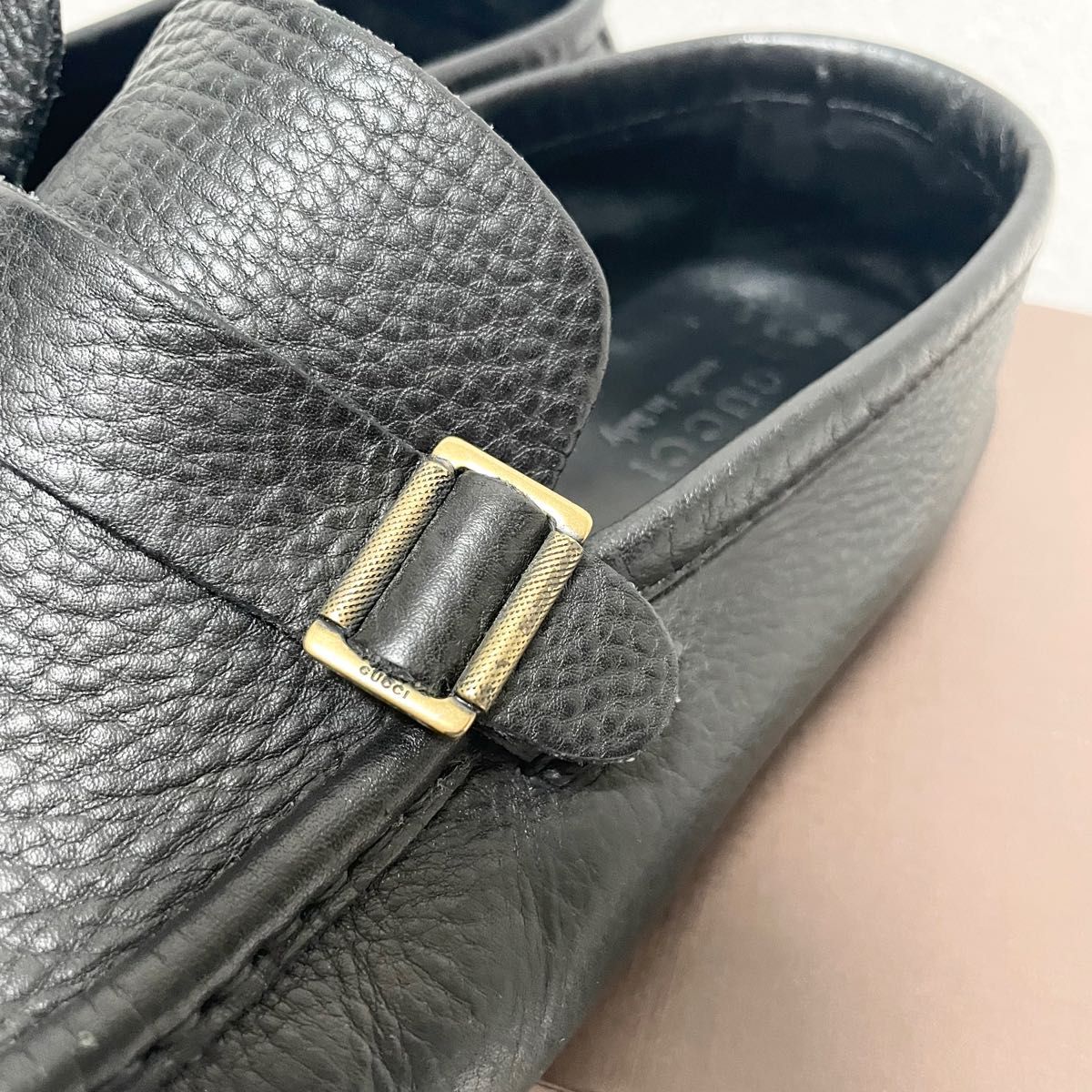 グッチ ドライビングシューズ ローファー ゴールド金具 レザー 41