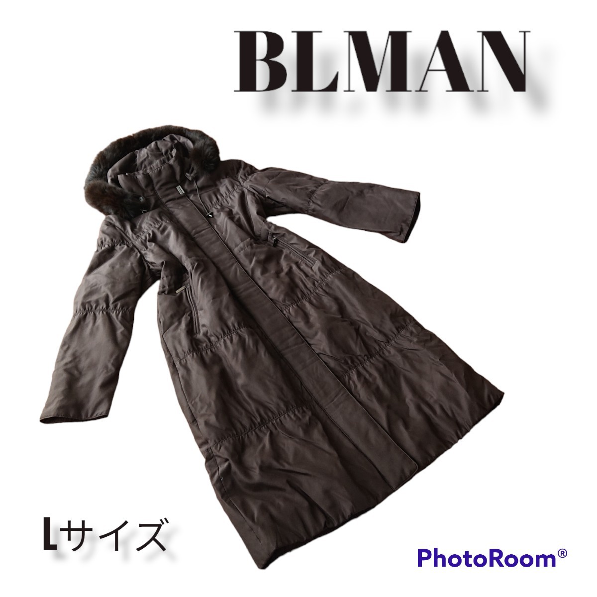 BLMAN ダウン ロングコート ブルーフォックス バルマン L ダウンコート