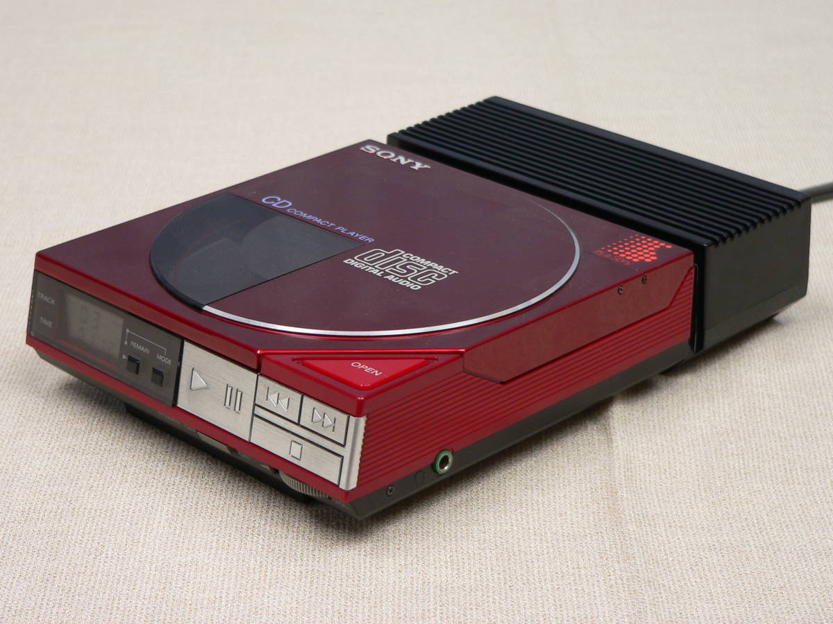 ポータブルプレーヤー SONY CD Compact Player AC-D50 Yahoo!オークション - SONY D-50+AC-D50 ソニー 初代CDウォークマン