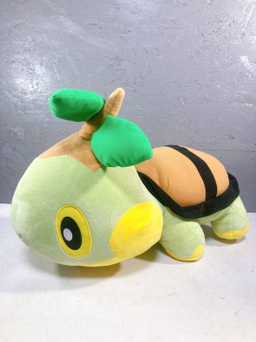 【2A31】ぬいぐるみ ポケモン ポケットモンスターでっかいぬいぐるみ ナエトル ヒコザル ポッチャマ　全長45cm_画像1