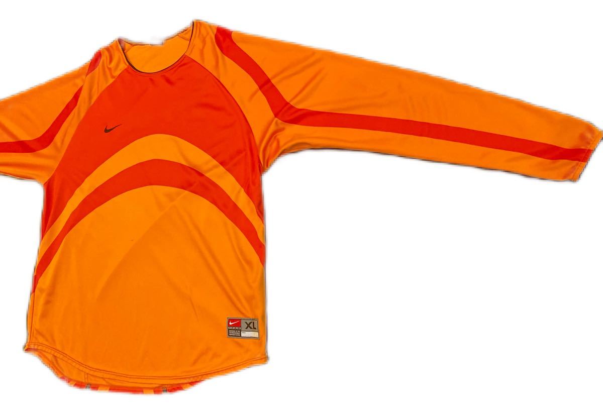 オレンジその2 90s 2000s Nike Soccer Jersey ナイキ サッカー　ゴールキーパー　ユニフォーム_画像2