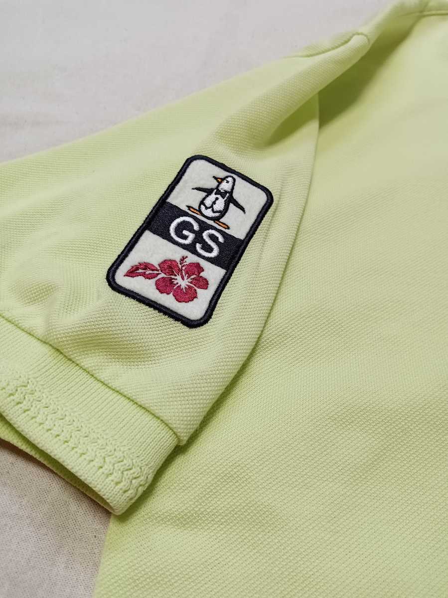 【中古品】Munsingwear Grand-Slam マンシングウェア グランドスラム メンズゴルフウェア 半袖ポロシャツ　黄緑色　メンズサイズＭ_画像8