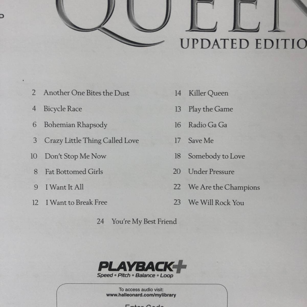 [ clarinet for musical score ] Queen |UPDATE EDITION postage 185 jpy QUEEN
