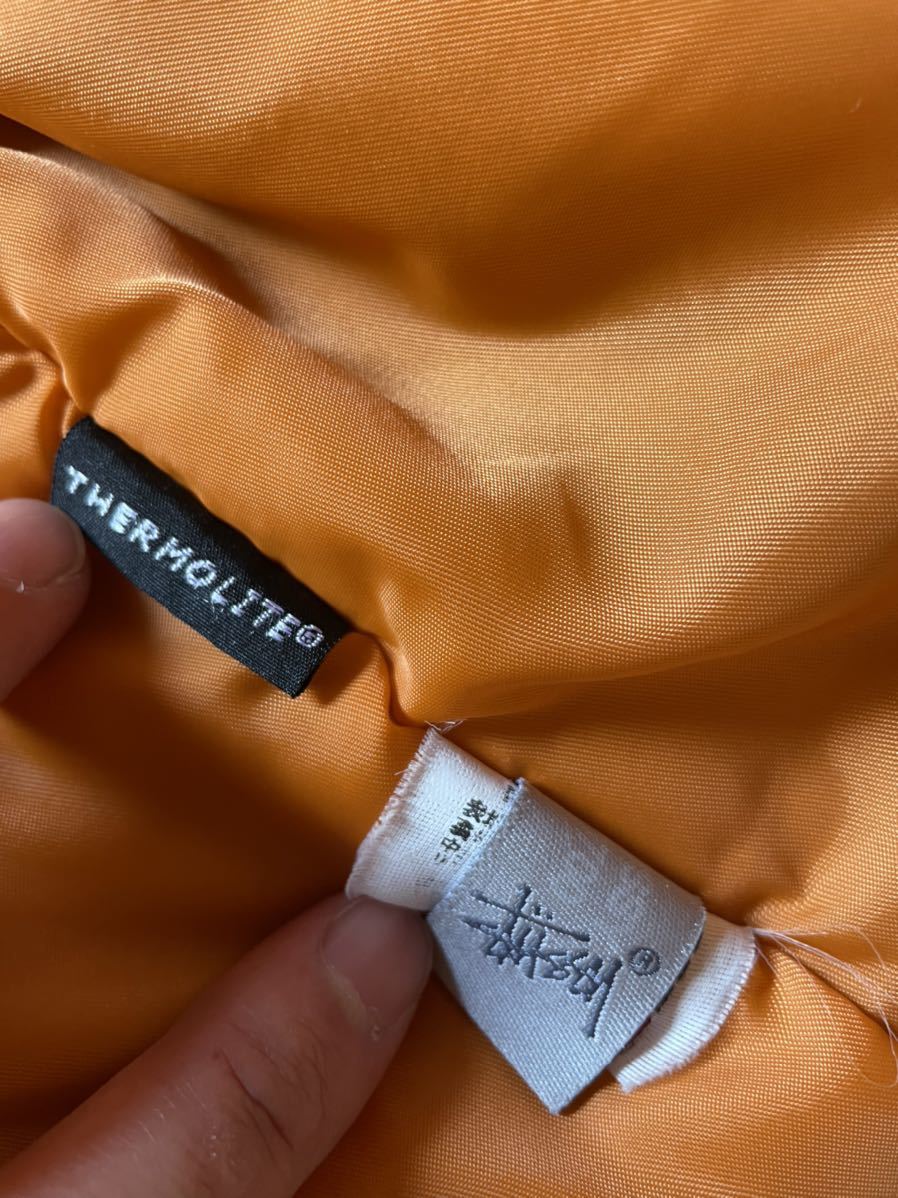 希少 90s OLD STUSSY MA-1 フライトジャケット ダークネイビー 希少 90s OLD STUSSY MA-1 フライトジャケット ダークネイビー