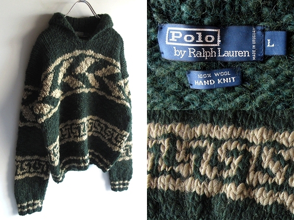 【感謝価格】 ネイティブ柄 KNIT HAND ラルフローレン Lauren Ralph by Polo 90sビンテージ 希少 ヘビーウール 緑 L セーター カウチンニット ローゲージ セーター 【感謝価格】 ネイティブ柄 KNIT HAND ラルフローレン Lauren Ralph by Polo 90sビンテージ 希少 ヘビーウール 緑 L セーター カウチンニット ローゲージ セーター