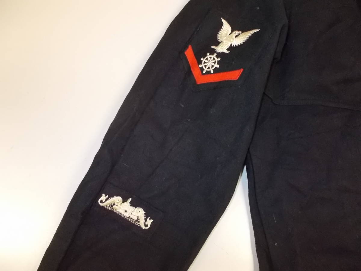 a1000◆NAVAL CLOTHING FACTORY ミリタリーセーラージャケット◆女性サイズ アメリカ海軍 セーラー 40s50s ビンテージ 軍物 ミリタリー 4K_画像6