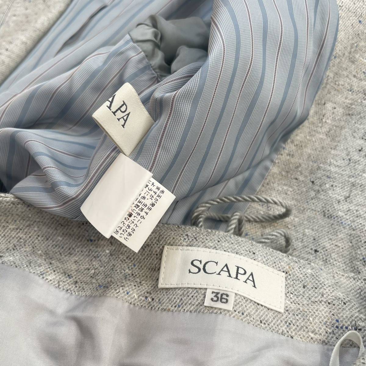 NEW限定品】 SCAPA スキャパ ツイード イタリア製生地 フォーマル