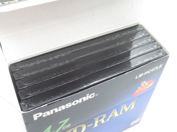 Q 7-12 unopened Panasonic Panasonic DVD-RAM LM-HC47LE 22 pieces set 4.7GB 3xSPEED