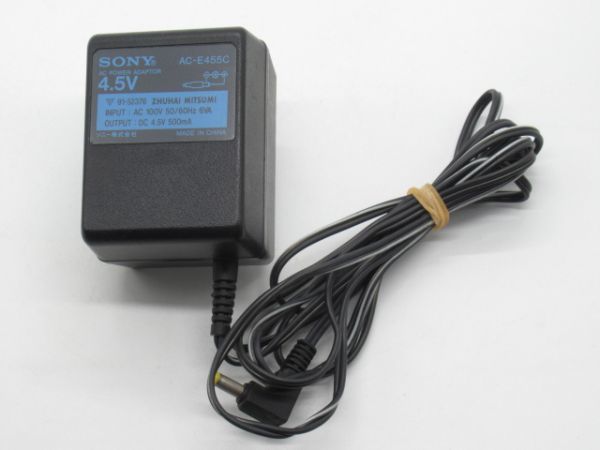 Q 10-8 ACアダプター SONY ソニー 純正 AC-E455C 4.5V 500mA 通電確認済 アダプター_画像1