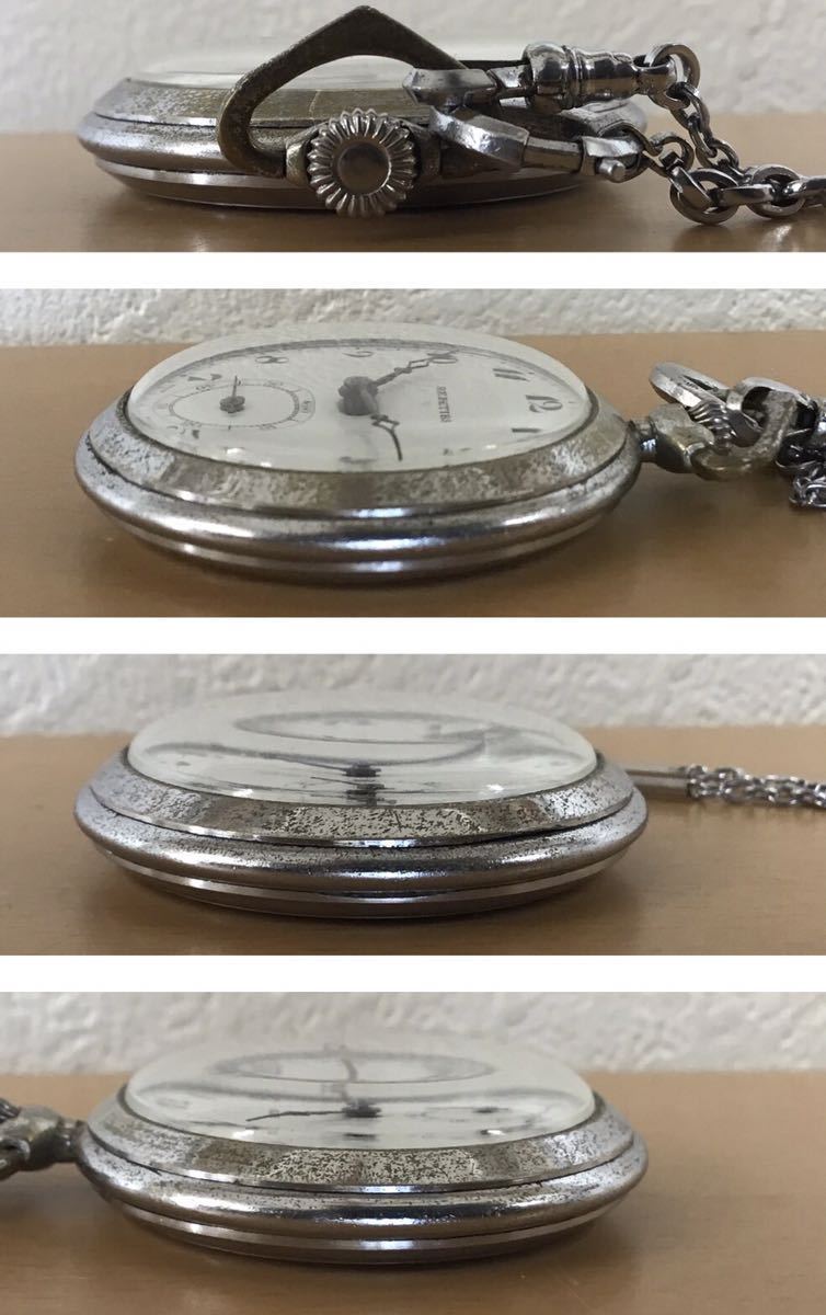(458Y) REKTIBS スイス製 懐中時計 機械式 銀 手巻き 可動品の画像4