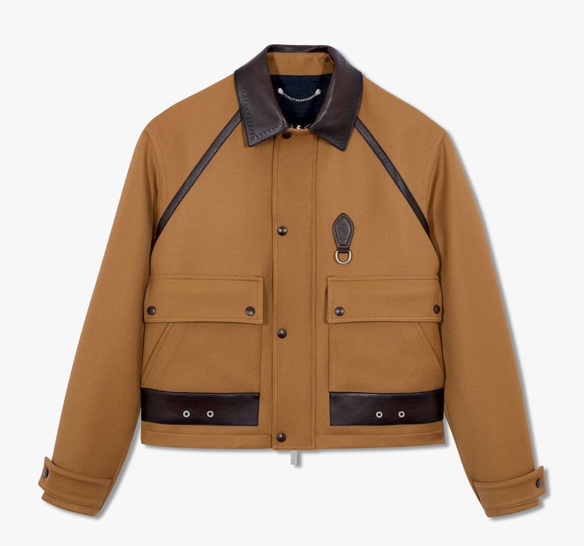 定価65万 新品 BERLUTI Wool Blouson W / Leather Details