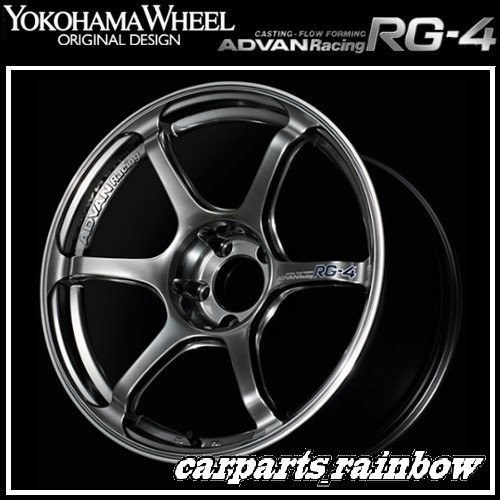 YOKOHAMA/ヨコハマ ADVAN Racing アドバンレーシング RG-4 18×7.0J/7J 4/100 +41 レーシングハイパーブラック＆リング/HBR 4本価格
