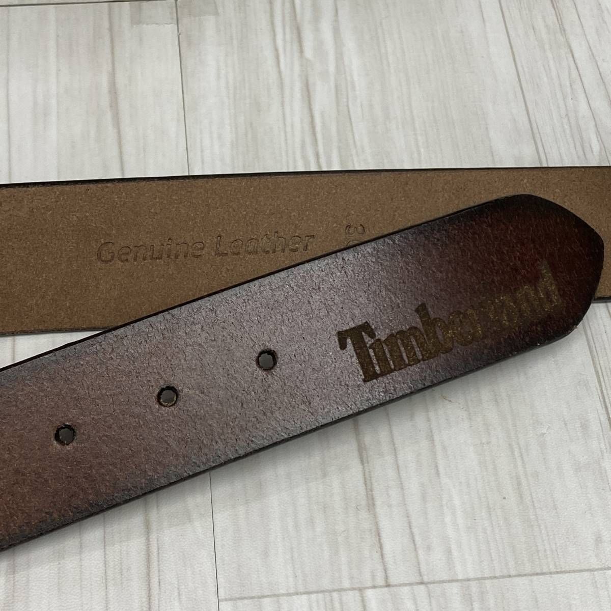 本場USAモデル 【36インチ】 新品 Timberland ティンバーランド Genuine 本革 リアルレザー ベルト BELT ヴィンテージ加工 USA正規品_画像5