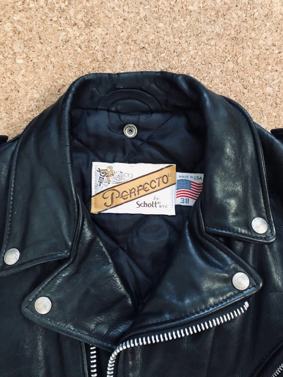 ショット Schott 618 ダブルライダースジャケット サイズ38