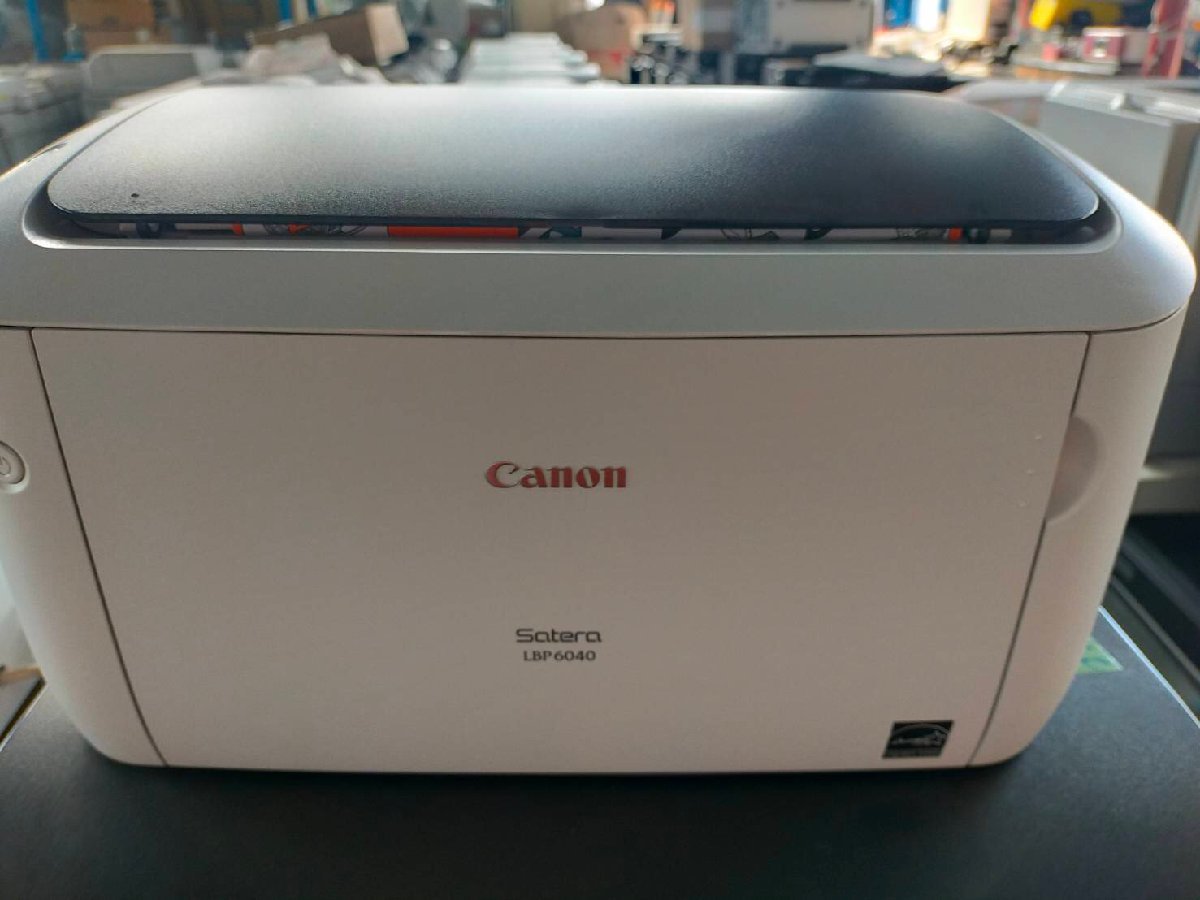 △未使用品!元箱あり　Canon LBP6040 A4対応モノクロレーザープリンター USB LAN　送り状印刷に【1003Z5】_画像2