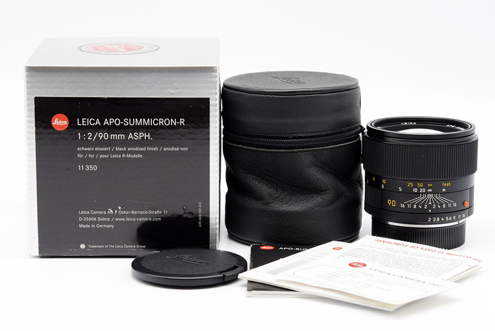 スーパーセール期間限定 2022春夏新色 Leica ライカ Apo-Summicron-R 90mm f2 Asph Late 11350 Rom版 箱付き style-ur.com style-ur.com