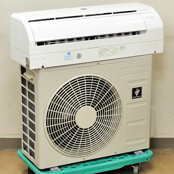 SHARP【AY-L22D】シャープ プラズマクラスター25000搭載 ルームエアコン COCORO AIR 無線LAN内蔵 2.2kW 主に6畳用 2020年製 中古品