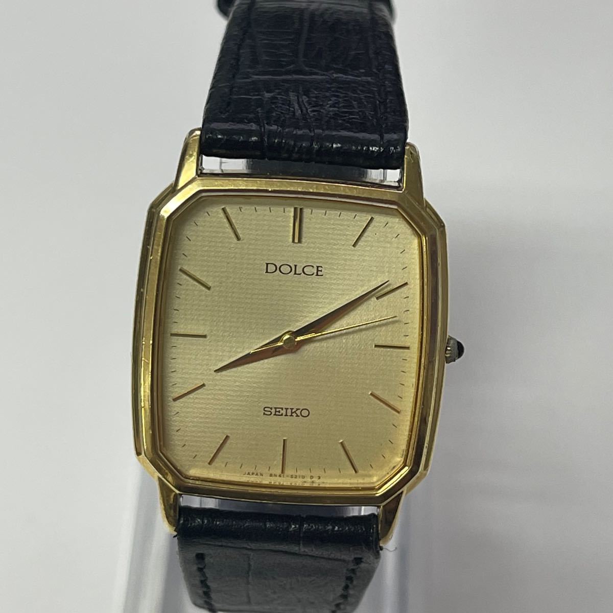稼働 SEIKO DOLCE メンズ腕時計 クオーツ レクタンギュラー ドルチェ メンズウォッチ セイコードルチェ 腕時計