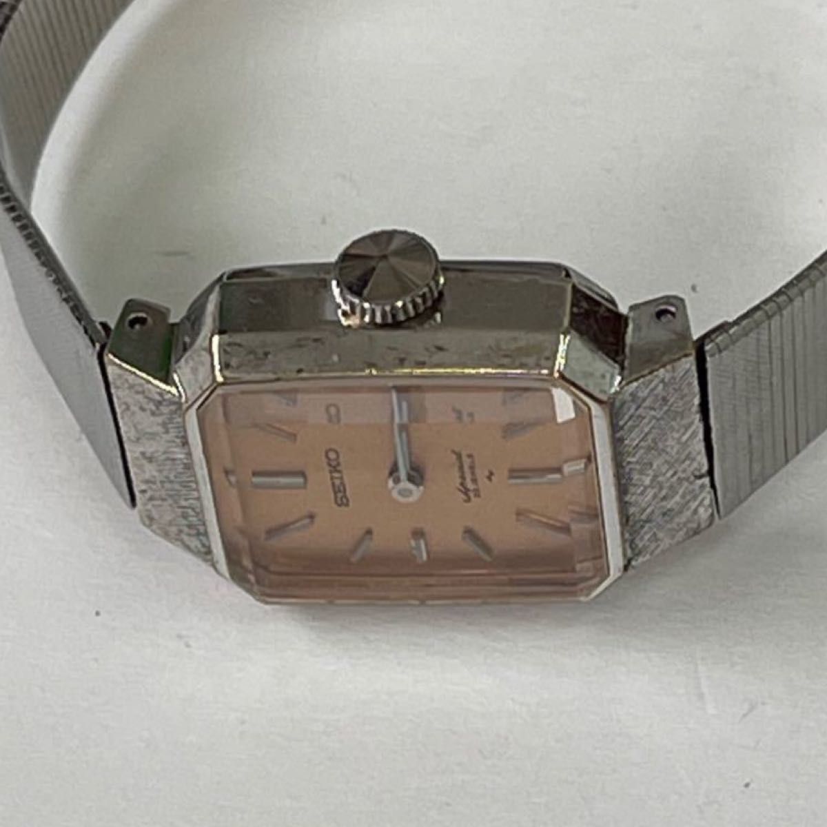 稼働　SEIKO スペシャル　23石　手巻き　レディース　時計　アンティーク時計　レクタンギュラー　WGP 腕時計　セイコー