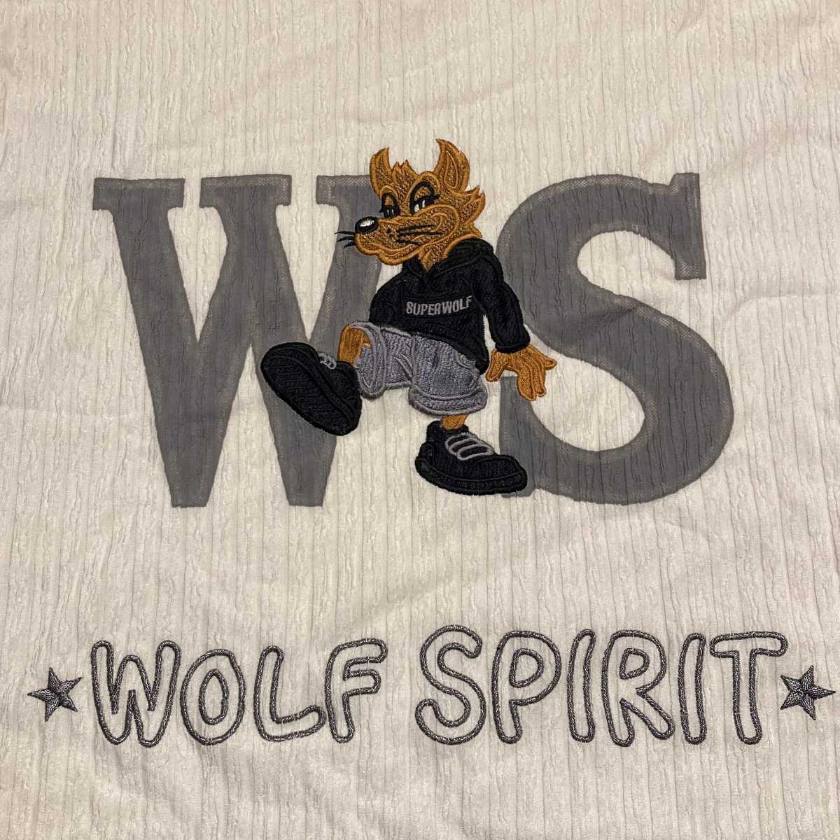 WOLF SPIRIT ウルフスピリット 刺繍 ロゴTシャツ 半袖 トップス メンズ_画像3