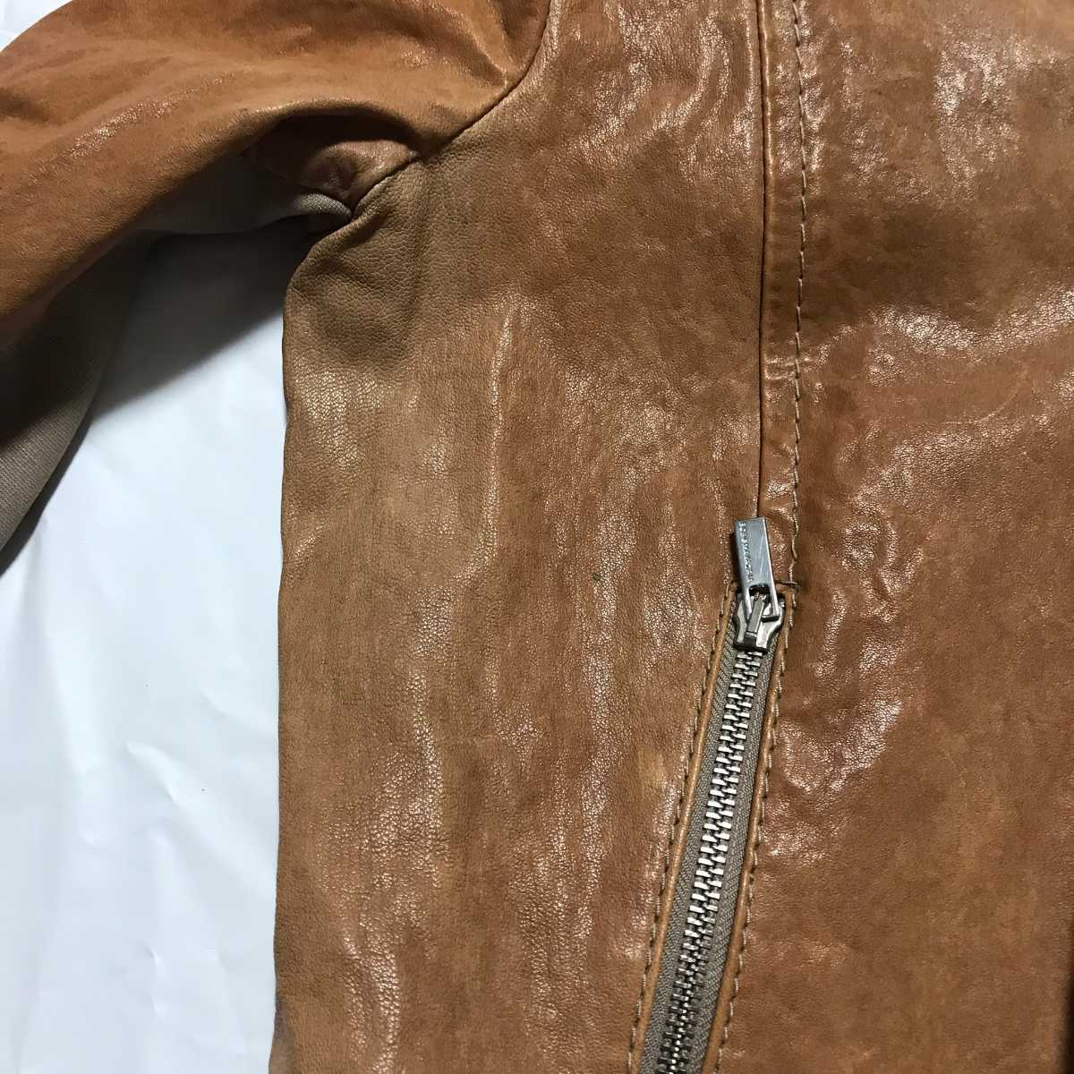 BCBG MAXAZRIA ビーシービージーマックスアズリア レーザージャケット シングルライダース レザージャケット XS