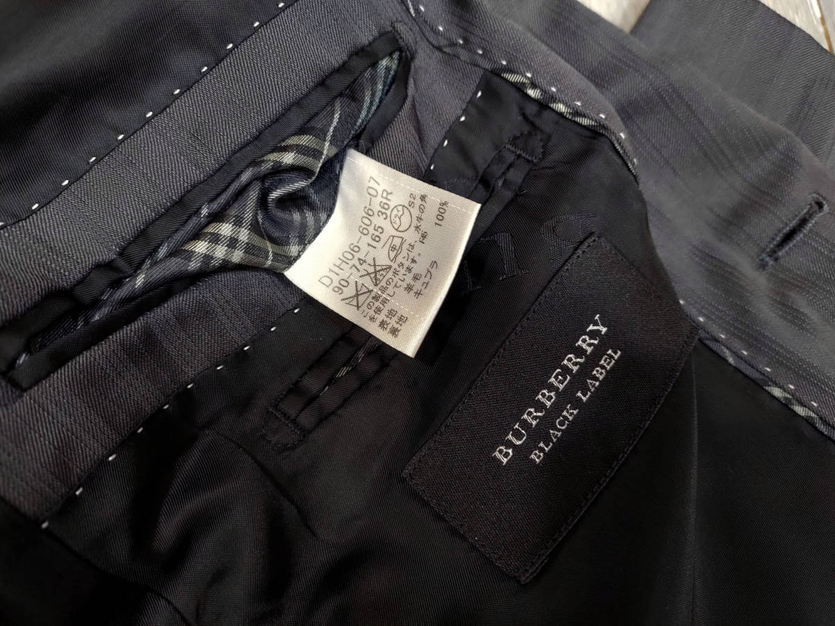 美品】バーバリー ブラックレーベル 後期モデル 微光沢ブラック