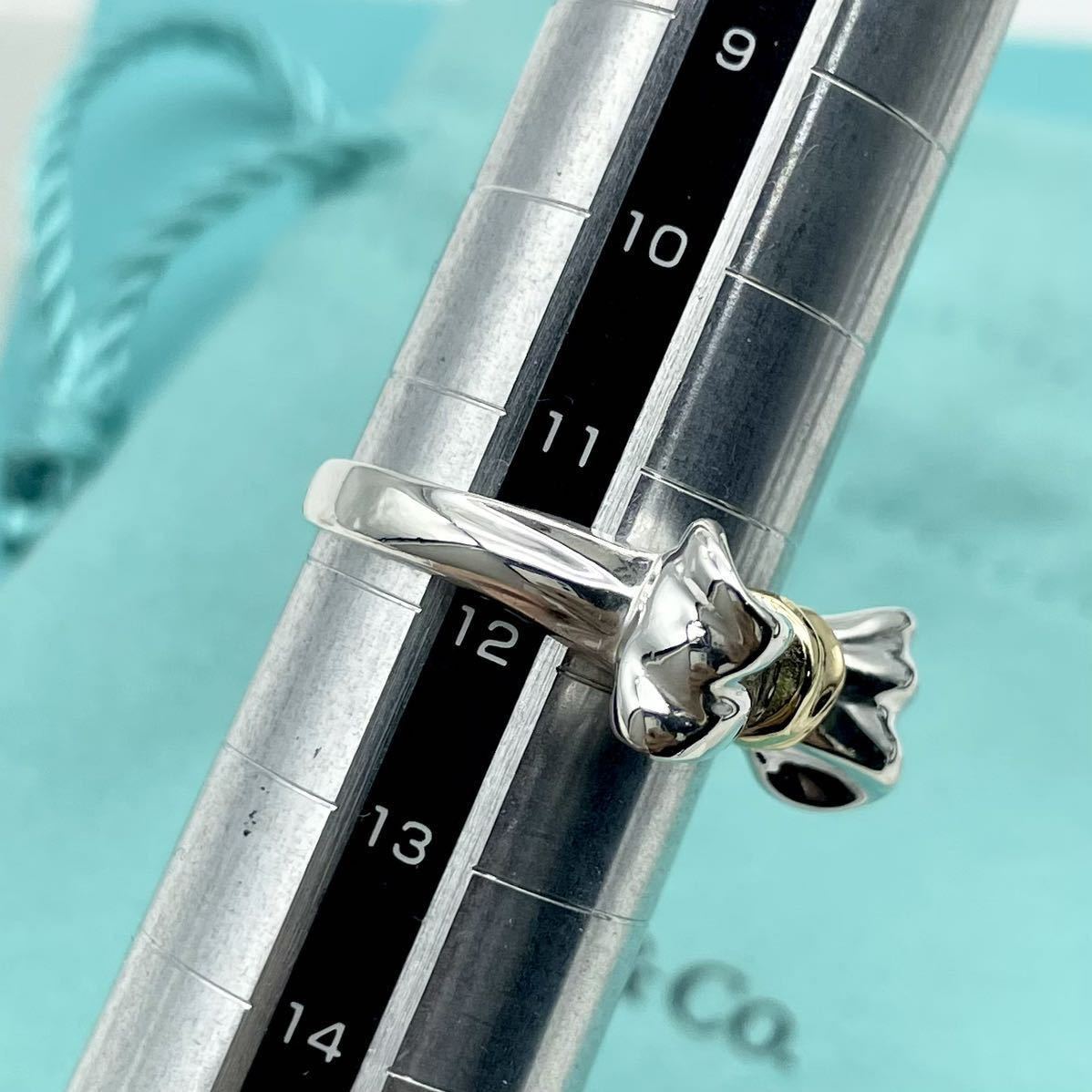廃盤】ティファニー TIFFANY&Co リボン シルバー ゴールド 廃盤】ティファニー TIFFANY&Co リボン シルバー ゴールド