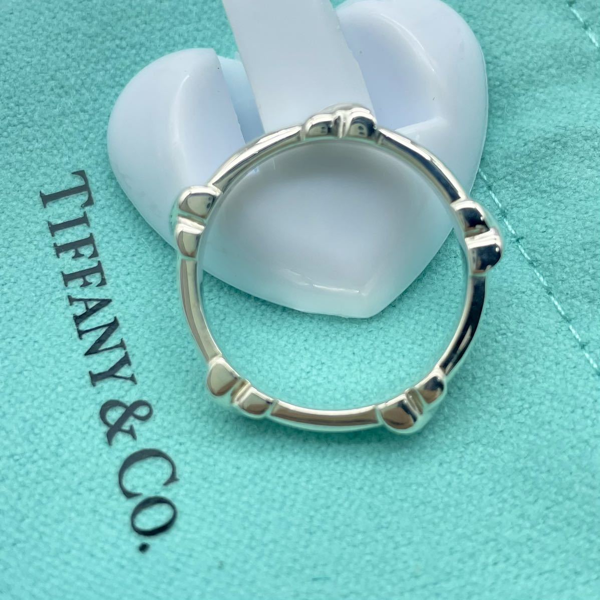 【廃盤】ティファニー TIFFANY&Co. クロス シルバー シルバー リング 14.5号 925 指輪 5クロス シグネチャー