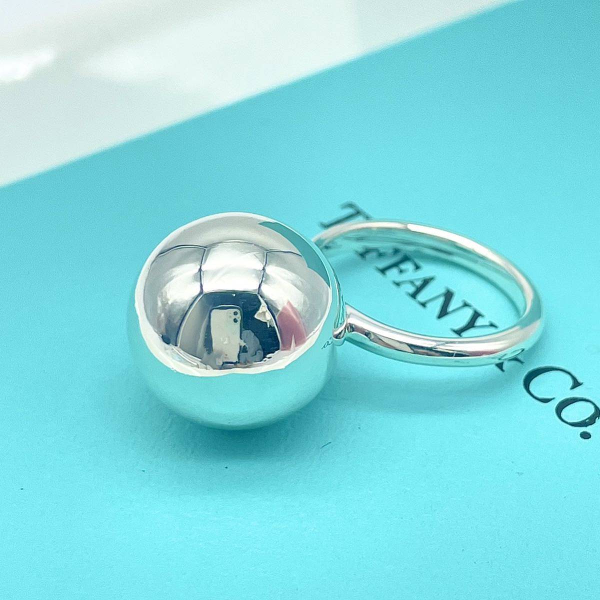 【廃盤】ティファニー TIFFANY&Co. ハードウェア ボール リング ラージ 11号