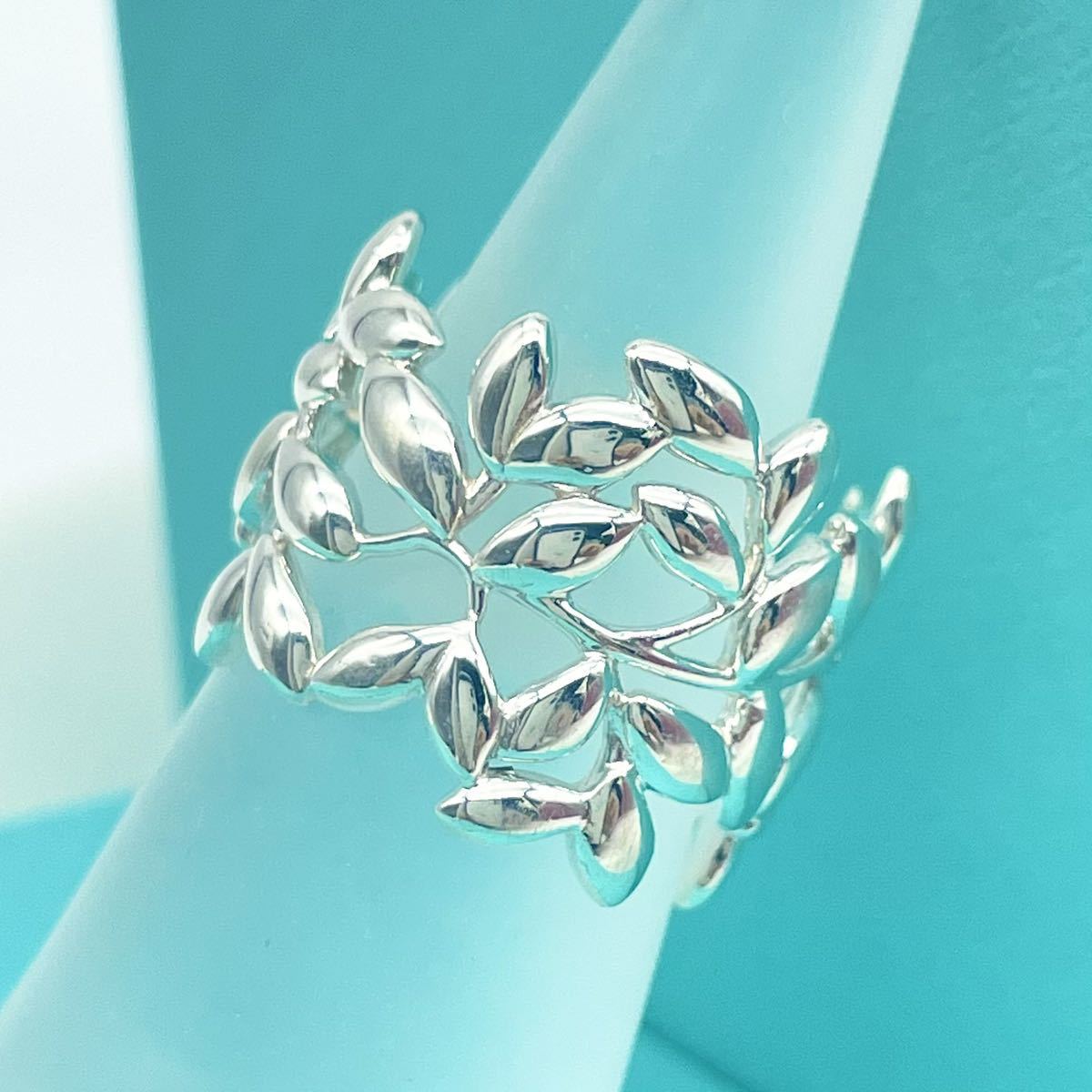 美品】ティファニー TIFFANY&Co. オリーブリーフ シルバー リング 10号