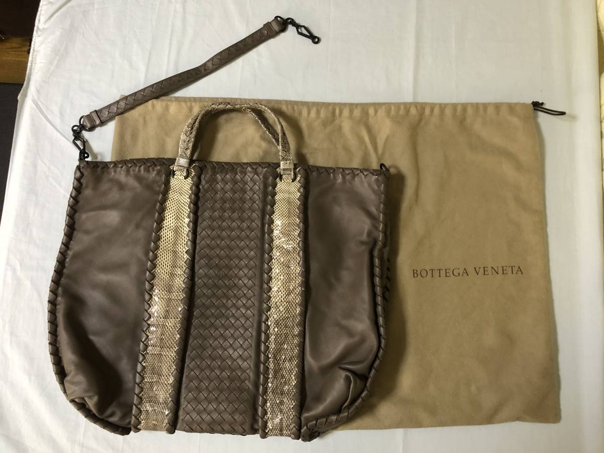  быстрое решение! прекрасный товар Bottega Veneta. сетка кожа & питон 2ways ручная сумочка, сумка на плечо 