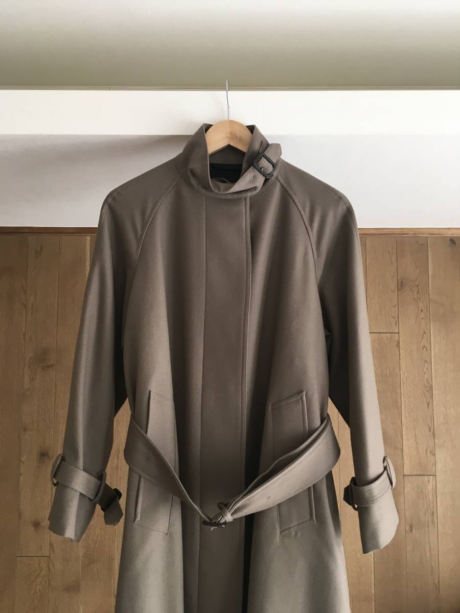 極美品 2019年 MARGARET HOWELLマーガレットハウエル WOOL SERGEコート